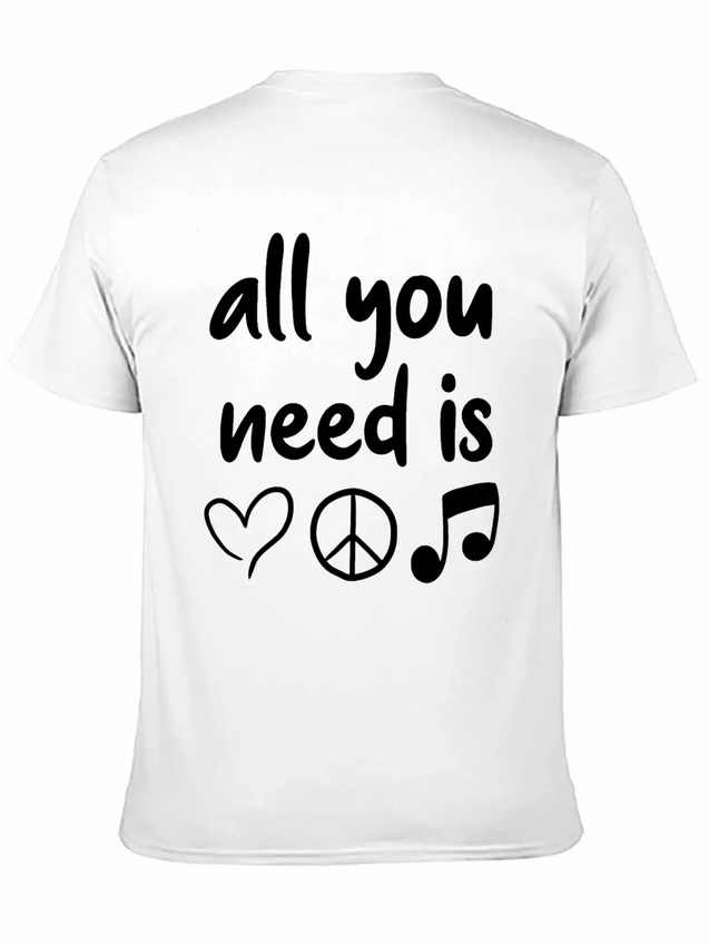 Music Lightweight Cotton T-Shirt – Daily Comfort Graphic Shirt