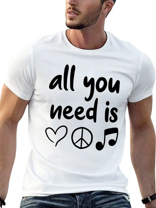 Music Lightweight Cotton T-Shirt – Daily Comfort Graphic Shirt