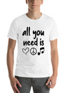 Music Lightweight Cotton T-Shirt – Daily Comfort Graphic Shirt