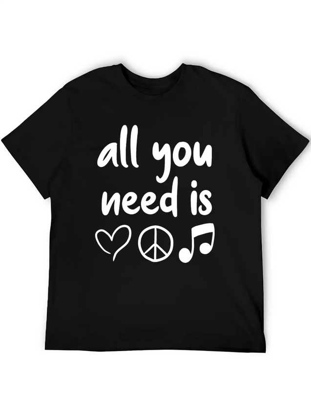Music Lightweight Cotton T-Shirt – Daily Comfort Graphic Shirt