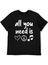 Music Lightweight Cotton T-Shirt – Daily Comfort Graphic Shirt