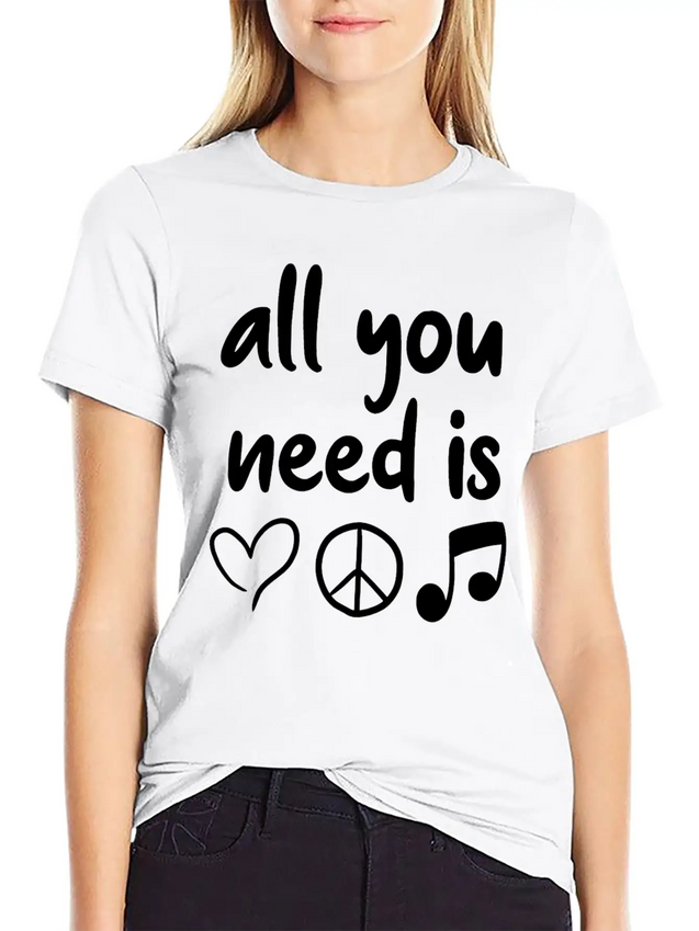 Music Lightweight Cotton T-Shirt – Daily Comfort Graphic Shirt