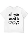 Music Lightweight Cotton T-Shirt – Daily Comfort Graphic Shirt