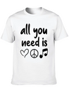 Music Lightweight Cotton T-Shirt – Daily Comfort Graphic Shirt