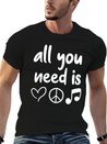Music Lightweight Cotton T-Shirt – Daily Comfort Graphic Shirt