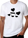 Music Love Lightweight Cotton T-Shirt – Daily Comfort Graphic Shirt