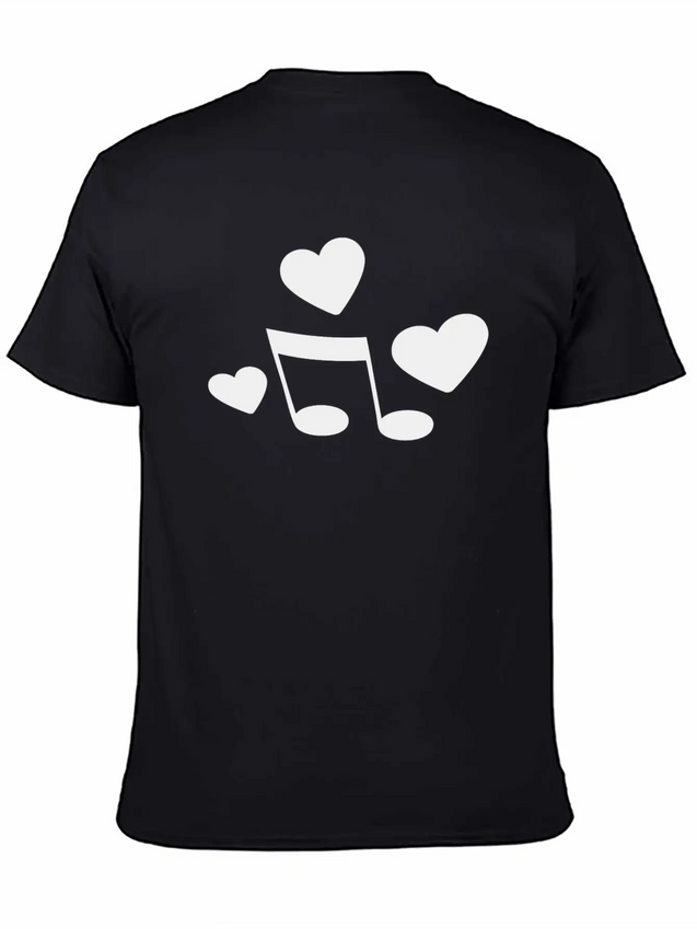 Music Love Lightweight Cotton T-Shirt – Daily Comfort Graphic Shirt