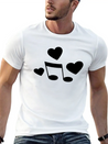Music Love Lightweight Cotton T-Shirt – Daily Comfort Graphic Shirt