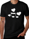 Music Love Lightweight Cotton T-Shirt – Daily Comfort Graphic Shirt