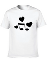 Music Love Lightweight Cotton T-Shirt – Daily Comfort Graphic Shirt