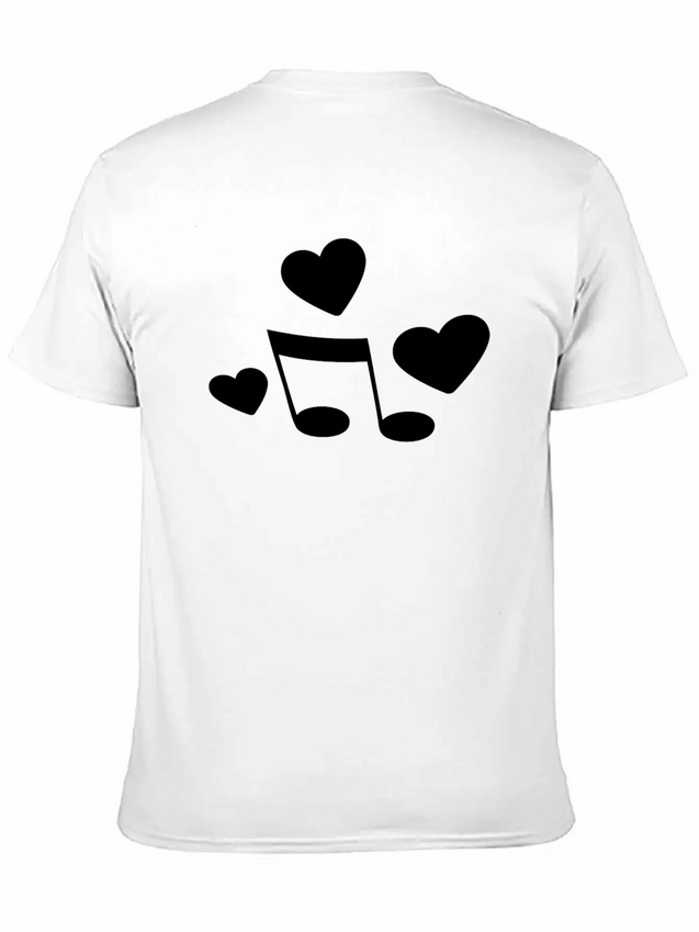 Music Love Lightweight Cotton T-Shirt – Daily Comfort Graphic Shirt