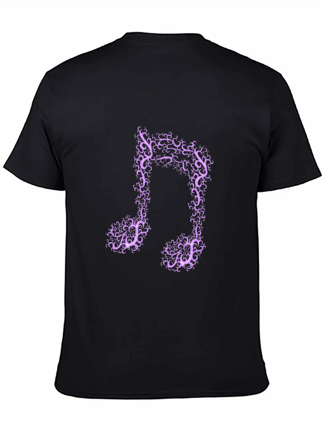 Music Note Lightweight Cotton T-Shirt – Daily Comfort Graphic Shirt