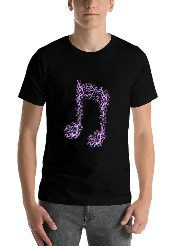Music Note Lightweight Cotton T-Shirt – Daily Comfort Graphic Shirt
