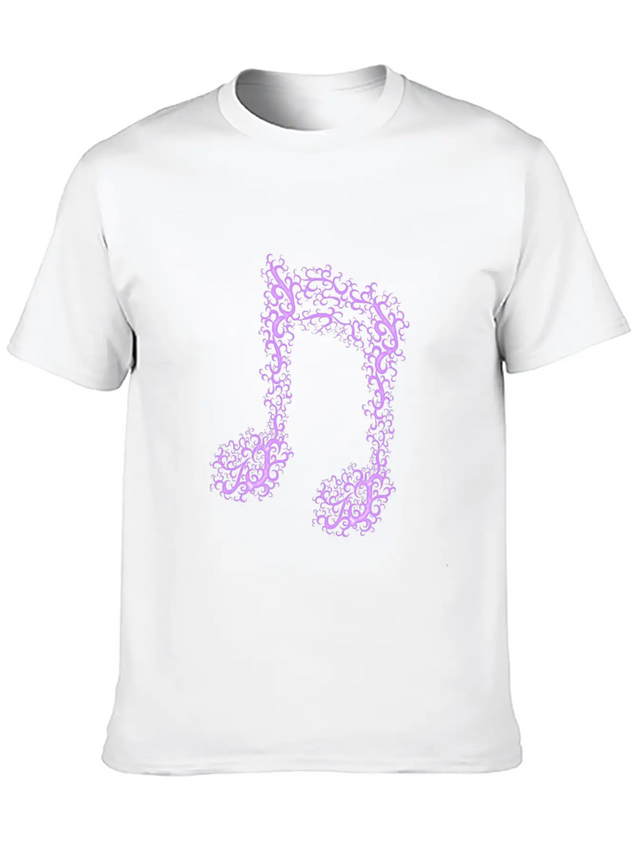 Music Note Lightweight Cotton T-Shirt – Daily Comfort Graphic Shirt