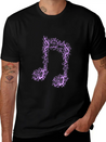 Music Note Lightweight Cotton T-Shirt – Daily Comfort Graphic Shirt