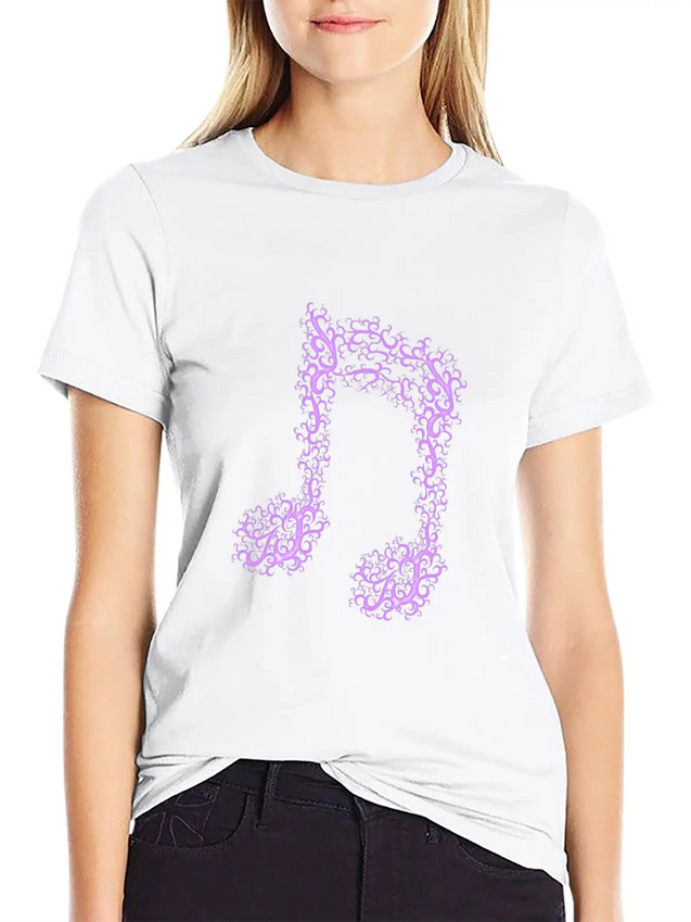 Music Note Lightweight Cotton T-Shirt – Daily Comfort Graphic Shirt