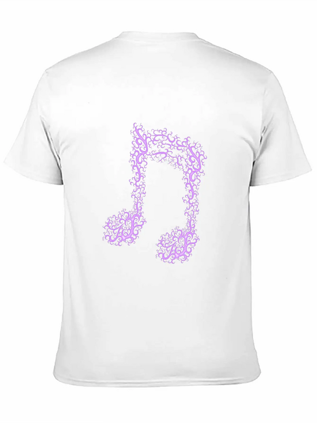 Music Note Lightweight Cotton T-Shirt – Daily Comfort Graphic Shirt