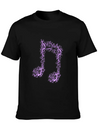 Music Note Lightweight Cotton T-Shirt – Daily Comfort Graphic Shirt