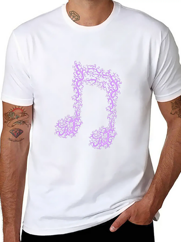 Music Note Lightweight Cotton T-Shirt – Daily Comfort Graphic Shirt