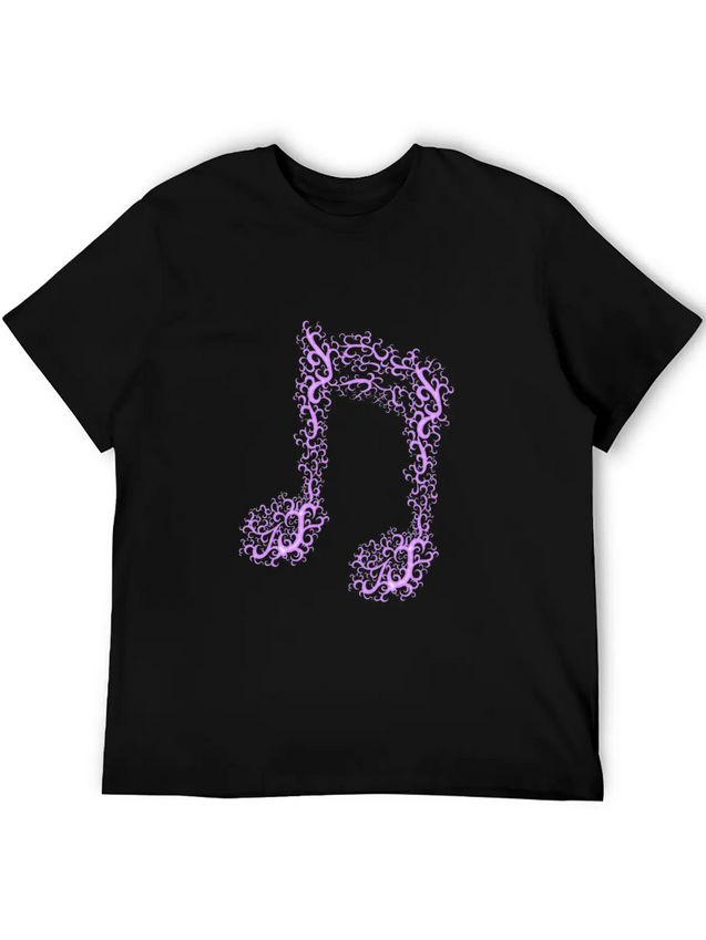 Music Note Lightweight Cotton T-Shirt – Daily Comfort Graphic Shirt