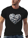 Musical Heart Lightweight Cotton T-Shirt – Daily Comfort Graphic Shirt