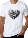 Musical Heart Lightweight Cotton T-Shirt – Daily Comfort Graphic Shirt