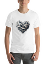Musical Heart Lightweight Cotton T-Shirt – Daily Comfort Graphic Shirt