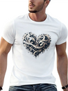 Musical Heart Lightweight Cotton T-Shirt – Daily Comfort Graphic Shirt