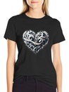 Musical Heart Lightweight Cotton T-Shirt – Daily Comfort Graphic Shirt