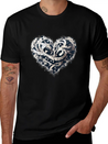 Musical Heart Lightweight Cotton T-Shirt – Daily Comfort Graphic Shirt