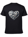 Musical Heart Lightweight Cotton T-Shirt – Daily Comfort Graphic Shirt