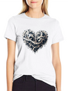 Musical Heart Lightweight Cotton T-Shirt – Daily Comfort Graphic Shirt