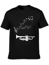 Musical Notes Musician Clef Notes Lightweight Cotton T-Shirt – Daily Comfort Graphic Shirt