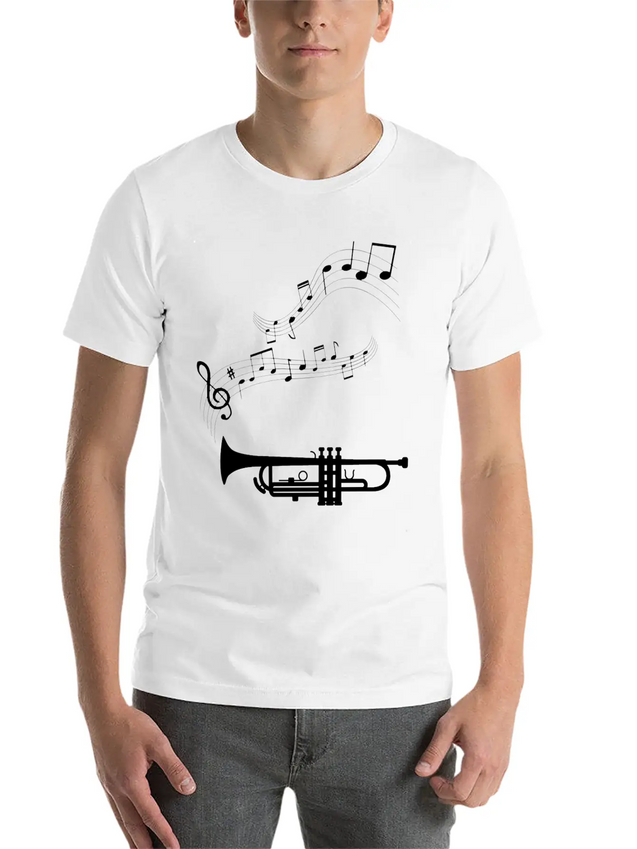 Musical Notes Musician Clef Notes Lightweight Cotton T-Shirt – Daily Comfort Graphic Shirt