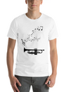 Musical Notes Musician Clef Notes Lightweight Cotton T-Shirt – Daily Comfort Graphic Shirt