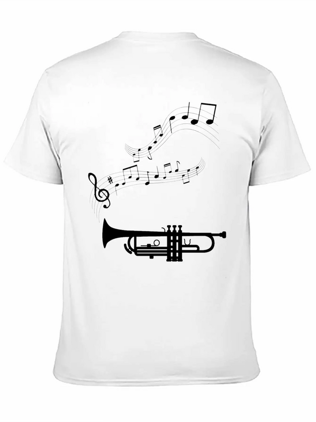 Musical Notes Musician Clef Notes Lightweight Cotton T-Shirt – Daily Comfort Graphic Shirt