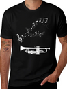 Musical Notes Musician Clef Notes Lightweight Cotton T-Shirt – Daily Comfort Graphic Shirt