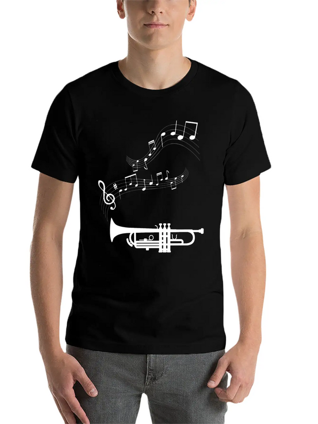 Musical Notes Musician Clef Notes Lightweight Cotton T-Shirt – Daily Comfort Graphic Shirt