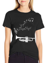 Musical Notes Musician Clef Notes Lightweight Cotton T-Shirt – Daily Comfort Graphic Shirt