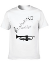 Musical Notes Musician Clef Notes Lightweight Cotton T-Shirt – Daily Comfort Graphic Shirt