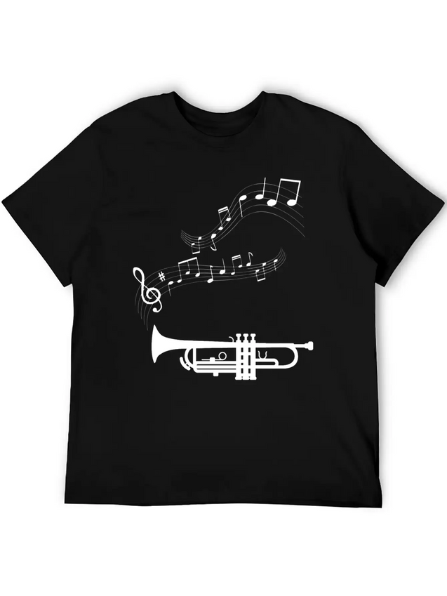 Musical Notes Musician Clef Notes Lightweight Cotton T-Shirt – Daily Comfort Graphic Shirt