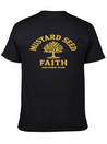 Mustard Seed Faith Gold Lightweight Cotton T-Shirt – Daily Comfort Graphic Shirt