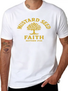 Mustard Seed Faith Gold Lightweight Cotton T-Shirt – Daily Comfort Graphic Shirt