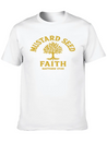 Mustard Seed Faith Gold Lightweight Cotton T-Shirt – Daily Comfort Graphic Shirt
