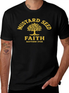 Mustard Seed Faith Gold Lightweight Cotton T-Shirt – Daily Comfort Graphic Shirt