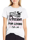 My Biggest Reason For Living Calls Me Nonie Lightweight Cotton T-Shirt – Daily Comfort Graphic Shirt