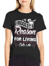 My Biggest Reason For Living Calls Me Nonie Lightweight Cotton T-Shirt – Daily Comfort Graphic Shirt