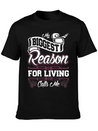 My Biggest Reason For Living Calls Me Nonie Lightweight Cotton T-Shirt – Daily Comfort Graphic Shirt