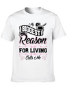 My Biggest Reason For Living Calls Me Nonie Lightweight Cotton T-Shirt – Daily Comfort Graphic Shirt