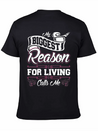 My Biggest Reason For Living Calls Me Nonie Lightweight Cotton T-Shirt – Daily Comfort Graphic Shirt